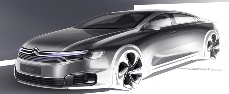 Dongfeng Citro�n C6 Projet X81 design sketch