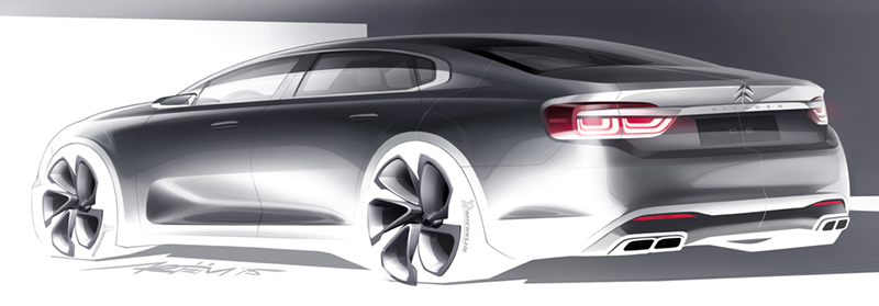 Dongfeng Citro�n C6 Projet X81 design sketch
