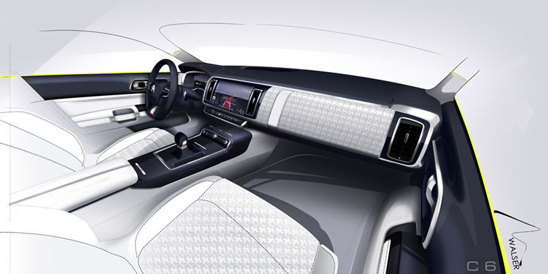 Dongfeng Citro�n C6 Projet X81 design sketch