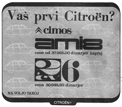 Citron Cimos Ami 6 & 2CV6