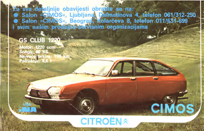 Citron Cimos GS Club 1220