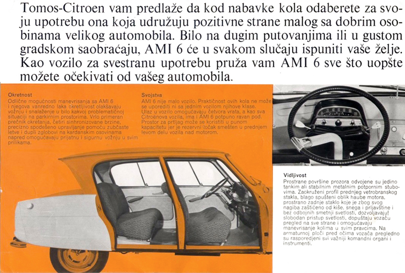 Citro�n Tomos 1966 Ami 6 brochure