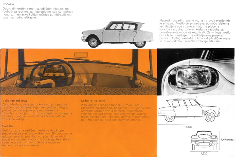 Citro�n Tomos 1966 Ami 6 brochure