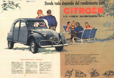 Advertisement for 1962 2CV