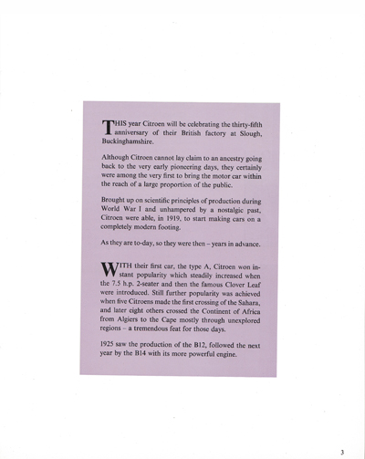 35 years of Citro�n production in Slough