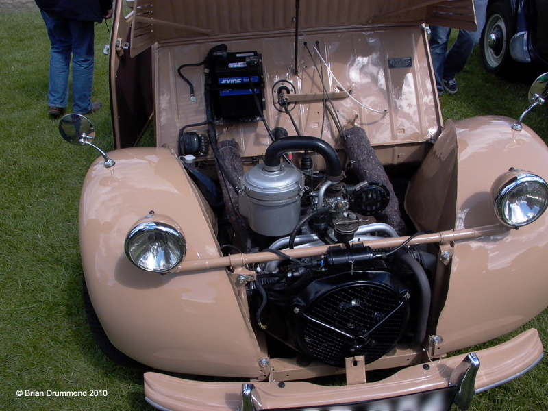  almost entirely original parts Right a 1951 French 375 cc 2CV restored 