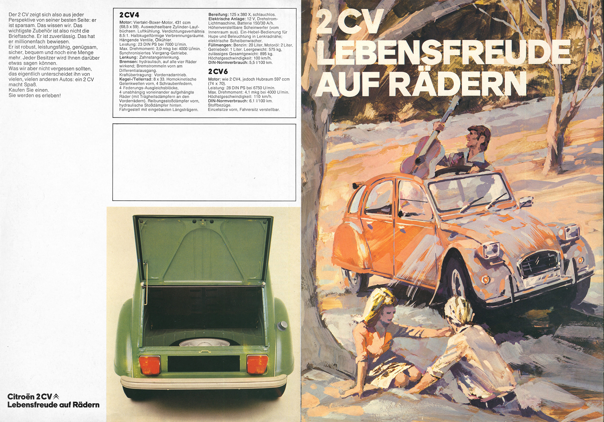 Citroën 1975 West German 2CV brochure