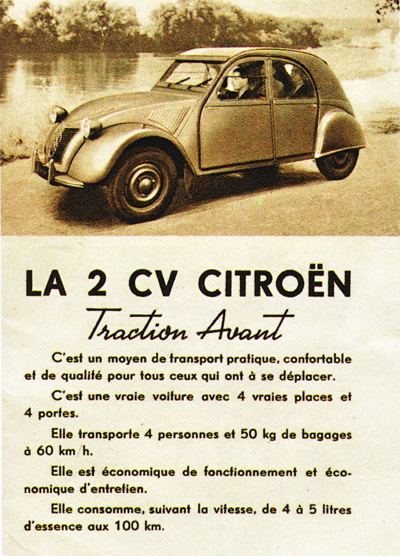 C.4116 CITROEN  2 CV 6 prospectus accessoires FERLOR 1963-1966 