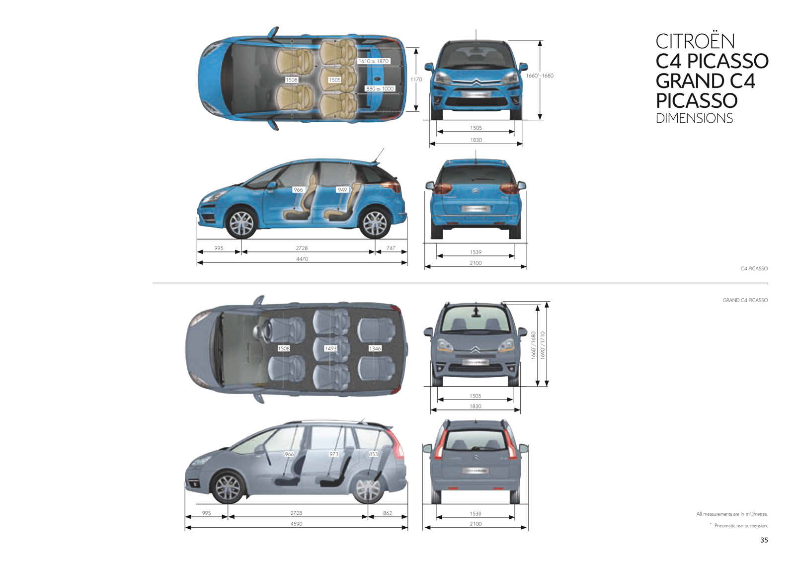 Citroen C4 Picasso And Grand C4 Picasso Uk Brochure 2010