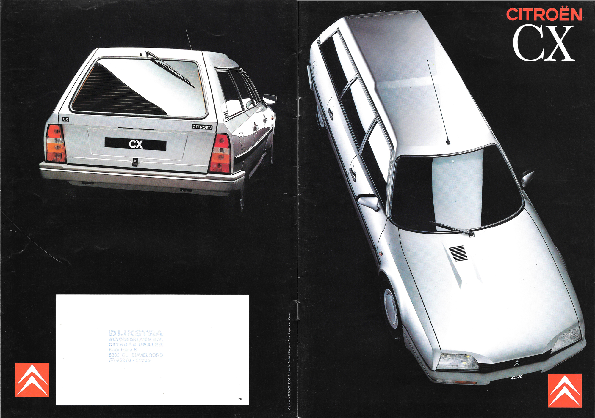 Citroen Cx Break 19 Dutch Brochure