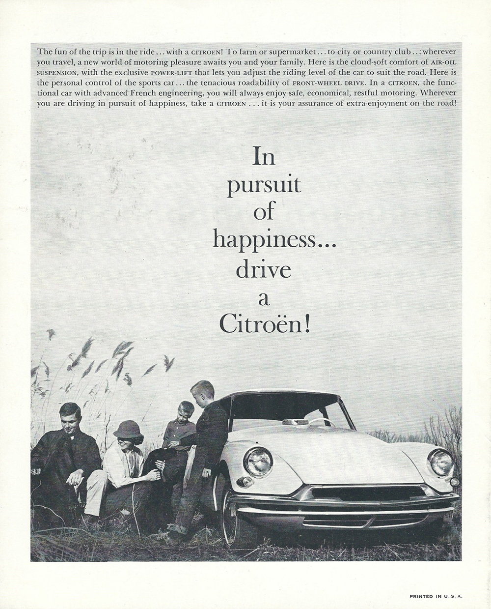 Citro n in USA 1960 DS19 publicity material