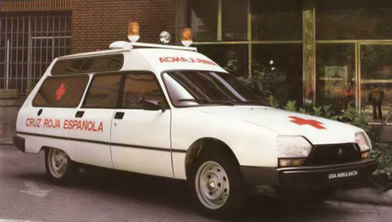 Miniature NOREV 1/43 - Citroën GS Pallas Break Ambulance - Luso-Toys Portugal (Blanc)